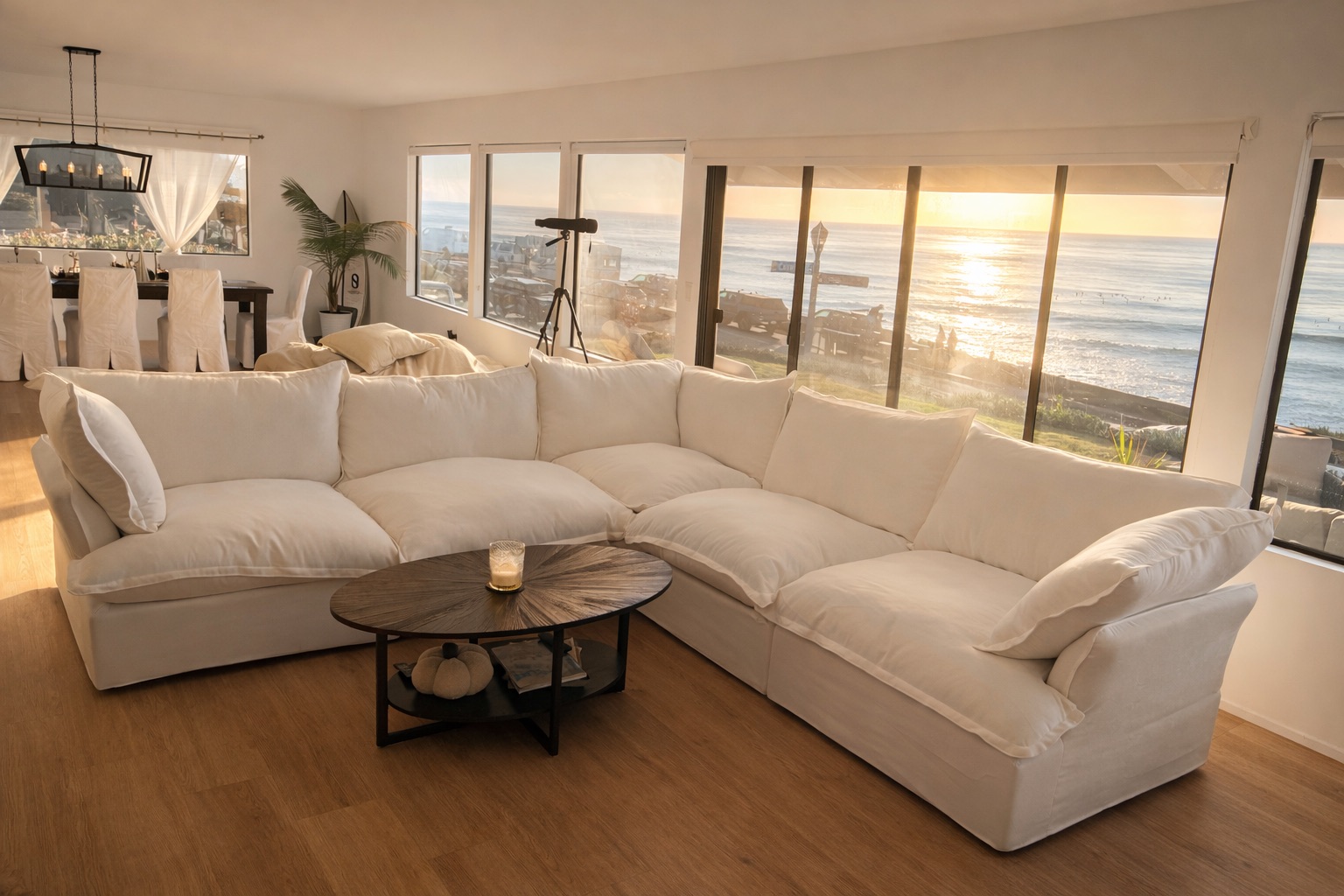 Ascend modular sofa styled in a home interior
