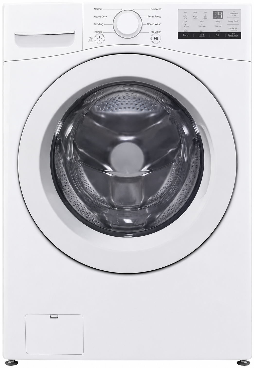 Front-load washing machine for cleaning Ascend slipcovers